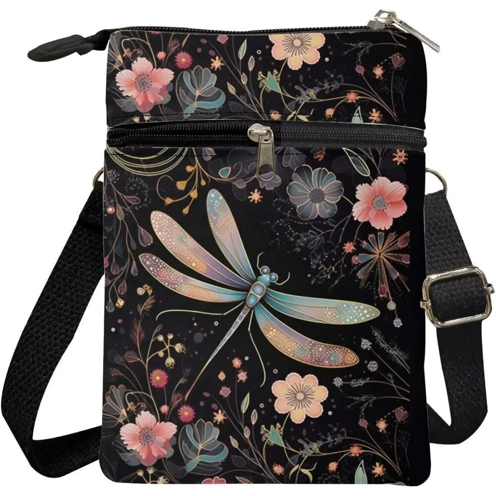 Canvas Crossbody Bags for Women Small Cellphone Purse Travel Cute Gift